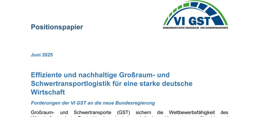Positionspapier VI GST